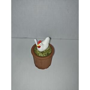Vintage Ceramic Nesting Hen Lidded Chicken Kitchen Storage Canister Home Decor